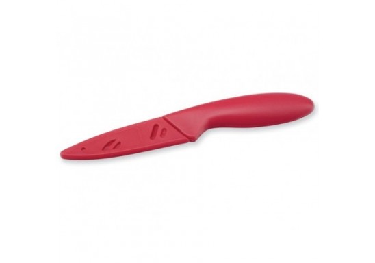 Cutit cu lama 8 cm cu protectie plastic in ton de culoare TOSHI 82453-30