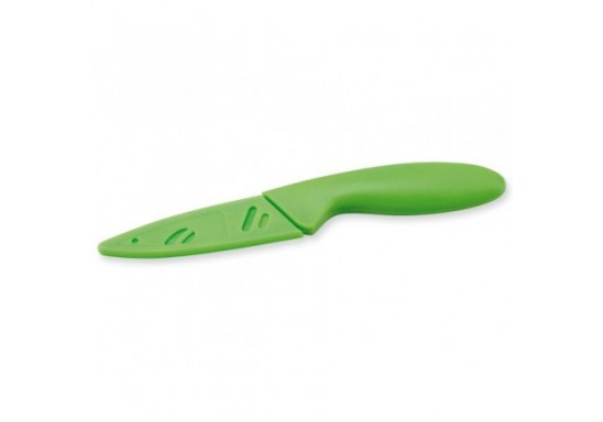 Cutit cu lama 8 cm cu protectie plastic in ton de culoare TOSHI 82453-41