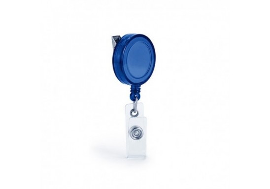 Suport Ecuson Extensibil, Pass Holder plastic transparent 93569 Albastru