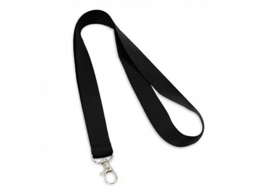 Lanyard 2 cm cu carabina metalica 94405 Negru
