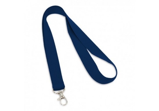 Lanyard 2 cm cu carabina metalica 94405 Albastru