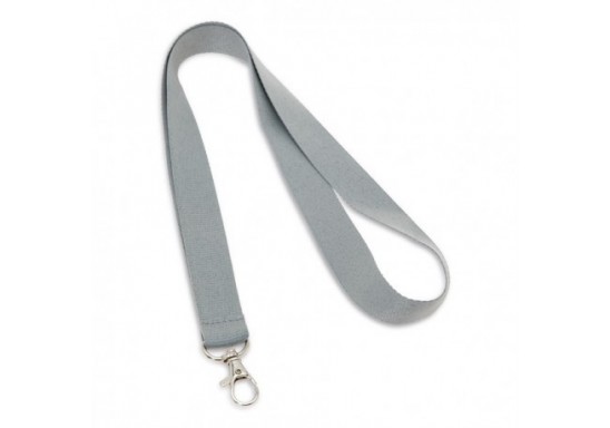 Lanyard 2 cm cu carabina metalica 94405 Argintiu
