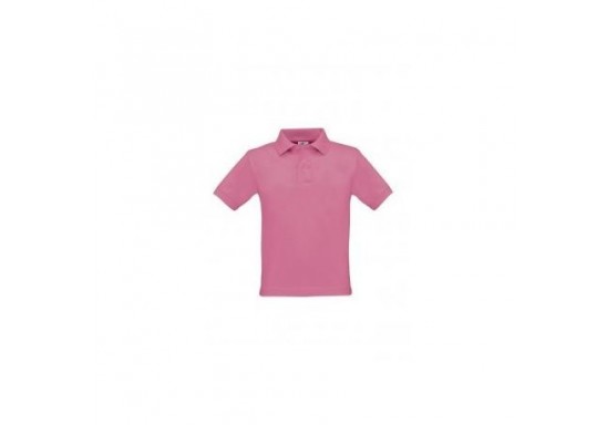 Tricou Polo copii marca B & C Collection O25 SAFRAN KIDS 180 gmp PIXEL PINK