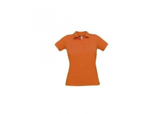Tricou Polo dama marca B & C Collection O24 SAFRAN Pure 180 gmp Pumpkin Orange