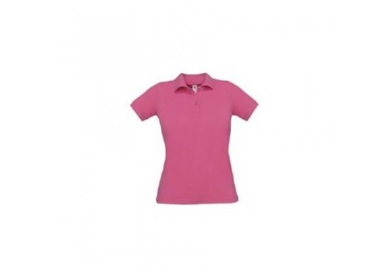 Tricou Polo dama marca B & C Collection O24 SAFRAN Pure 180 gmp Fuchsia