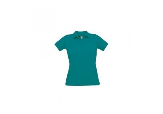 Tricou Polo dama marca B & C Collection O24 SAFRAN Pure 180 gmp Diva Blue