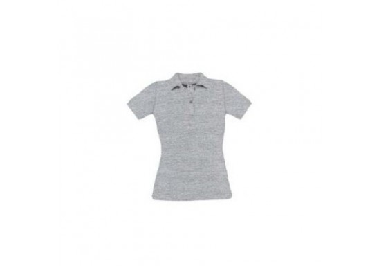 Tricou Polo dama marca B & C Collection O24 SAFRAN Pure 180 gmp Heather Grey