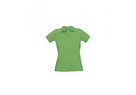 Tricou Polo dama marca B & C Collection O24 SAFRAN Pure 180 gmp Real Green