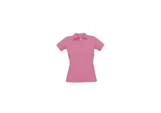 Tricou Polo dama marca B & C Collection O24 SAFRAN Pure 180 gmp PIXEL PINK