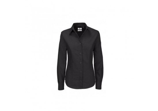 Camasa dama BK03 OXFORD LS Black