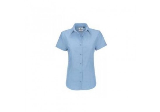 Camasa dama maneca scurta B & C Collection  BK04 OXFORD SSL WOMEN  SWO04 135 gmp Blue
