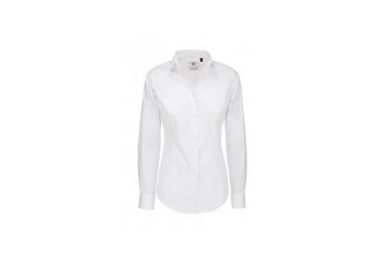 Camasa dama BK15 BLACK TIE LSL White