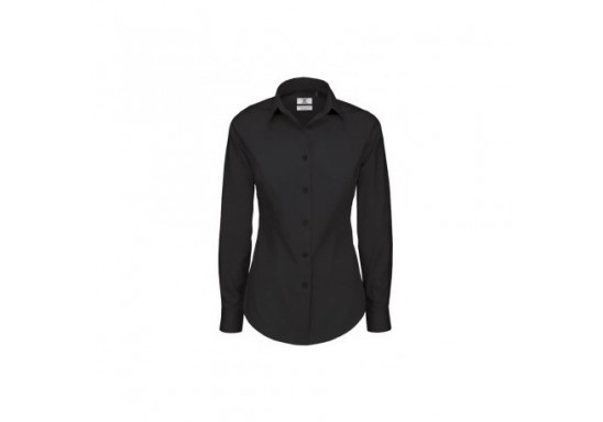 Camasa dama BK15 BLACK TIE LSL Black