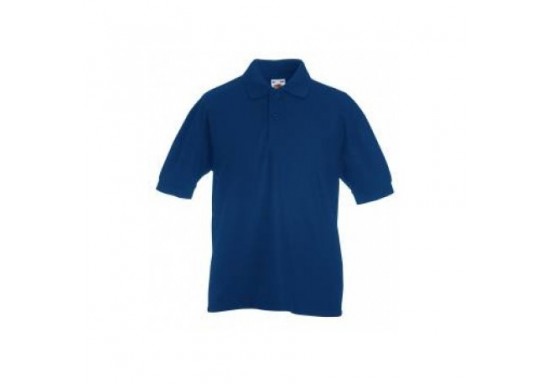 Tricou polo copii Fruit of the Loom F38 65/35POLO 180 gmp Navy