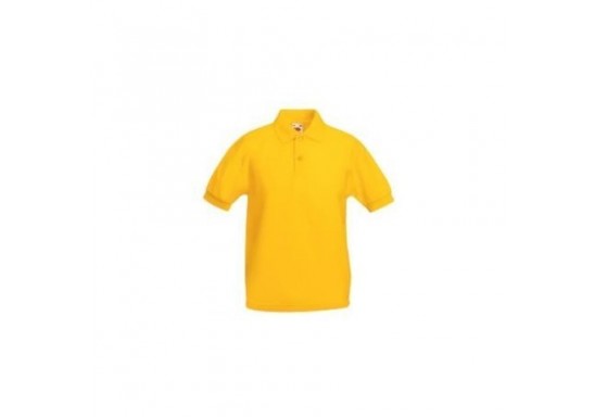 Tricou polo copii Fruit of the Loom F38 65/35POLO 180 gmp Sunflower