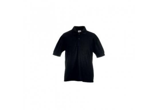 Tricou polo copii Fruit of the Loom F38 65/35POLO 180 gmp Black