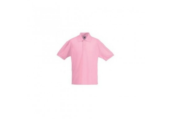 Tricou polo copii Fruit of the Loom F38 65/35POLO 180 gmp Light Pink