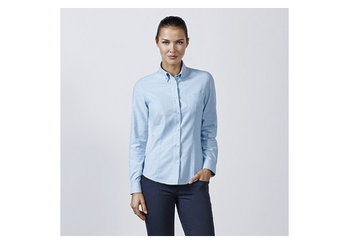 Camasa de dama cu buzunar la piept OXFORD WOMAN CM5068 albastru celest S-XXL Camasa de dama cu buzunar la piept OXFORD WOMAN CM5068 albastru celest S-XXL