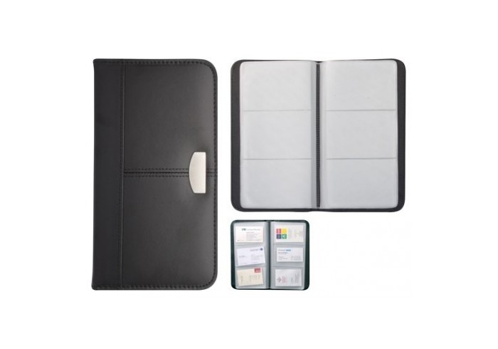 Suport pentru 72 carti de vizita din imitatie piele cu placuta metalica Hanno AP752092 Suport pentru 72 carti de vizita din imitatie piele cu placuta metalica Hanno AP752092